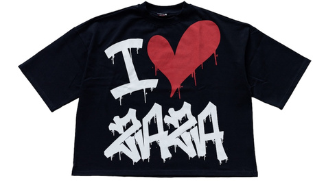 I LOVE ZAZA BLACK TEE